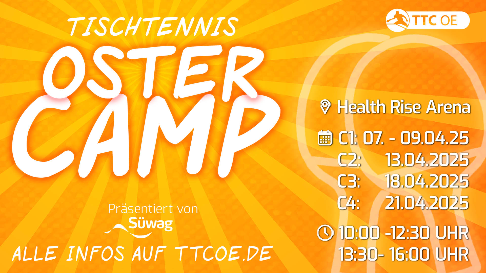 SÜWAG ENERGIE TISCHTENNIS OSTERCAMPS 2025